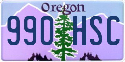 OR license plate 990HSC