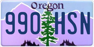 OR license plate 990HSN