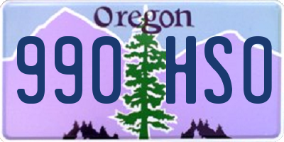 OR license plate 990HSO