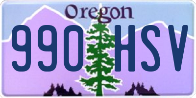 OR license plate 990HSV