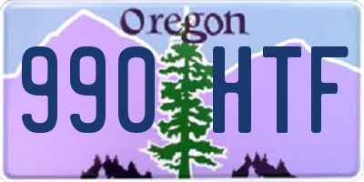 OR license plate 990HTF