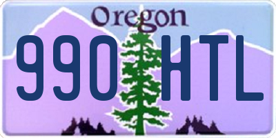 OR license plate 990HTL