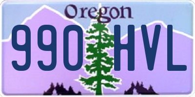 OR license plate 990HVL