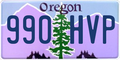 OR license plate 990HVP