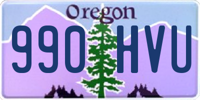OR license plate 990HVU