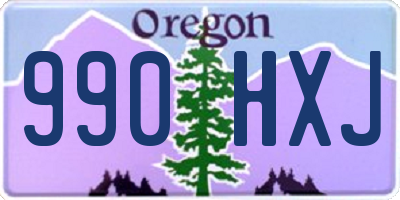 OR license plate 990HXJ