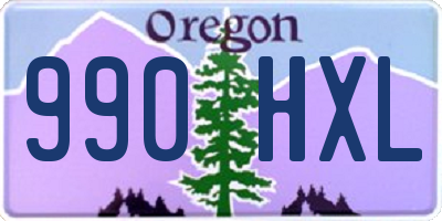 OR license plate 990HXL
