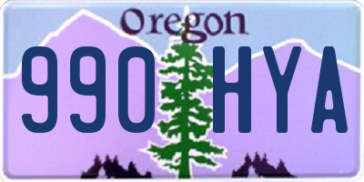 OR license plate 990HYA