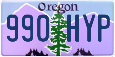 OR license plate 990HYP