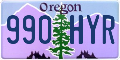 OR license plate 990HYR
