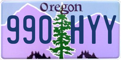 OR license plate 990HYY