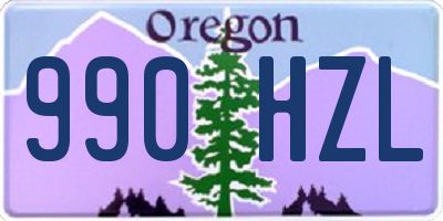 OR license plate 990HZL