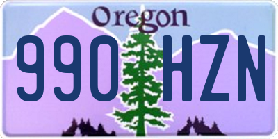 OR license plate 990HZN