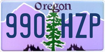 OR license plate 990HZP