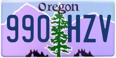 OR license plate 990HZV