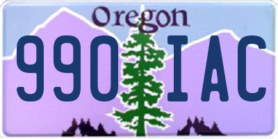 OR license plate 990IAC