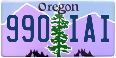 OR license plate 990IAI