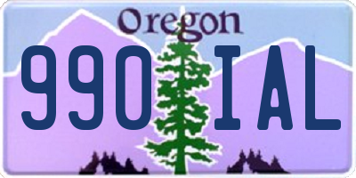 OR license plate 990IAL