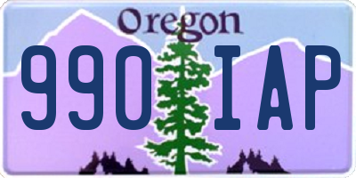 OR license plate 990IAP