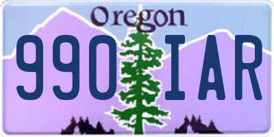 OR license plate 990IAR