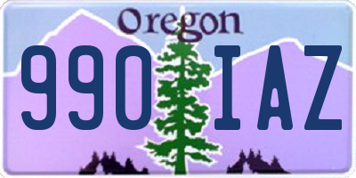 OR license plate 990IAZ