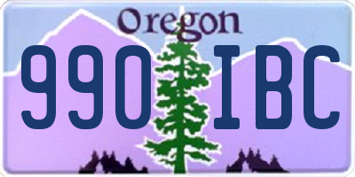 OR license plate 990IBC