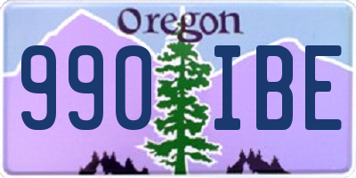 OR license plate 990IBE