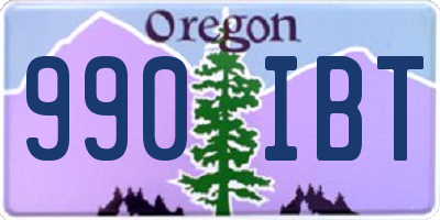 OR license plate 990IBT