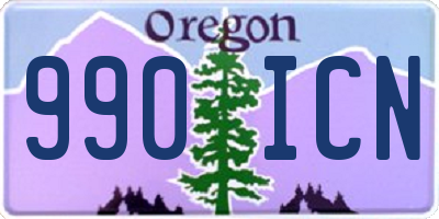 OR license plate 990ICN