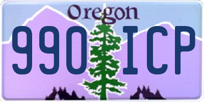 OR license plate 990ICP