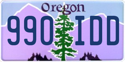 OR license plate 990IDD