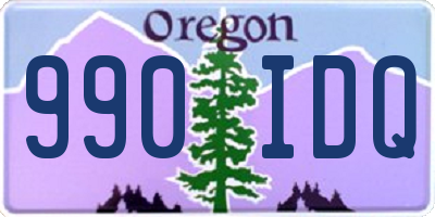 OR license plate 990IDQ