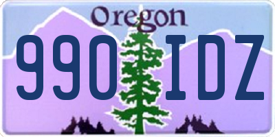 OR license plate 990IDZ