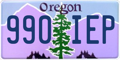 OR license plate 990IEP