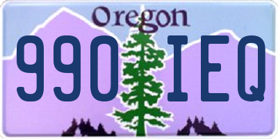 OR license plate 990IEQ