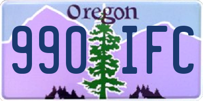 OR license plate 990IFC