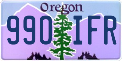 OR license plate 990IFR