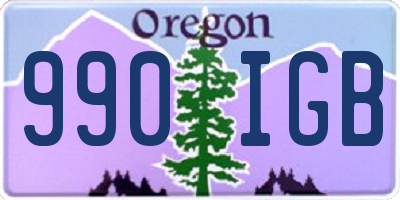 OR license plate 990IGB