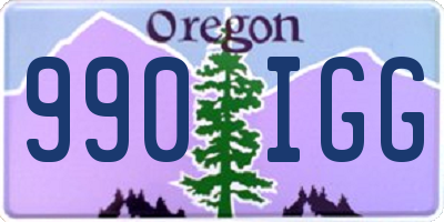 OR license plate 990IGG