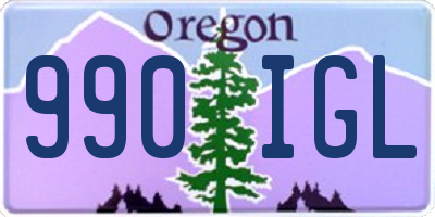 OR license plate 990IGL