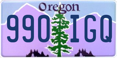 OR license plate 990IGQ