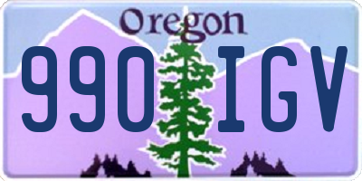 OR license plate 990IGV