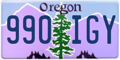 OR license plate 990IGY