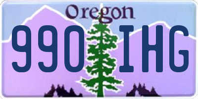 OR license plate 990IHG