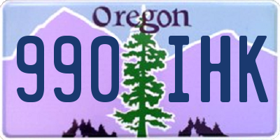 OR license plate 990IHK