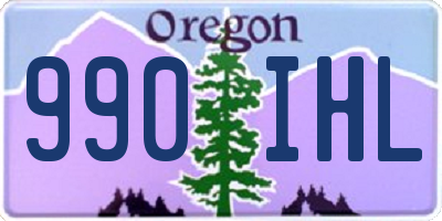 OR license plate 990IHL