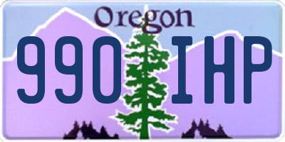 OR license plate 990IHP