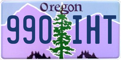 OR license plate 990IHT