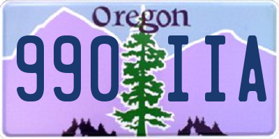 OR license plate 990IIA