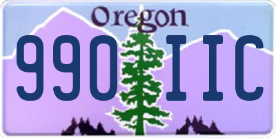 OR license plate 990IIC